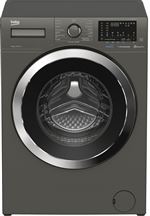 Beko Smart WTV8833XC1M - Machine à laver - largeur : 60 cm - profondeur : 59 cm - hauteur : 84 cm - chargement frontal - 55 litres - 8 kg - 1400 tours/min - gris Manhattan