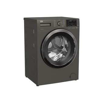 Beko Smart WTV8833XC1M - Machine à laver - largeur : 60 cm - profondeur : 59 cm - hauteur : 84 cm - chargement frontal - 55 litres - 8 kg - 1400 tours/min - gris Manhattan