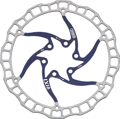 Elvedes disque 160 mm 6 trous argent / bleu acier