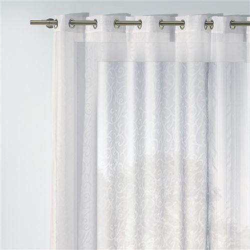 Rideau Voile Embossé Floral 110×240 cm Les Ateliers du Linge Les Ateliers du Linge
