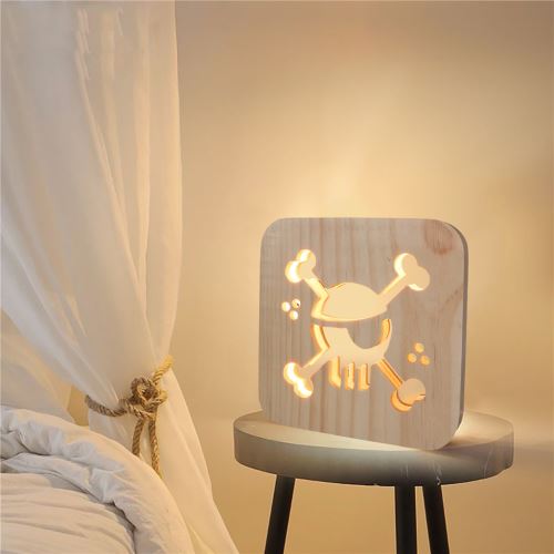 Creative Craft Décoration Lampe en bois Led Lumière Veilleuse Lampe de table_onaeatza448