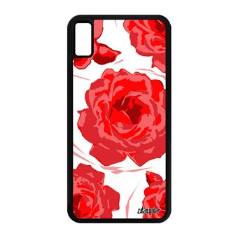 coque iphone xs max fleur rose