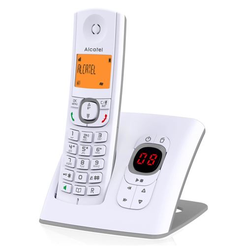 Alcatel Classic F530 Voice - Téléphone sans fil - système de répondeur avec ID d'appelant - DECT - gris