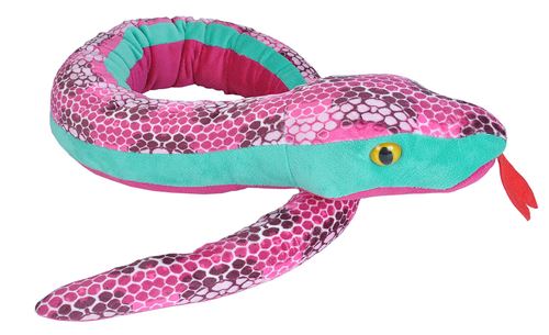 Wild Republic Vert Serpent En Peluche Junior 137 Cm En Peluche Rose