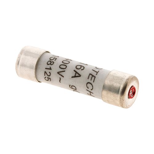 3 fusibles céramique 8,5x 31,5 - 16A avec voyant - Zenitech