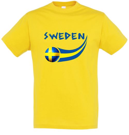 Supportershop Suède T-Shirt Adulte, Jaune, FR : M (Taille Fabricant : M)