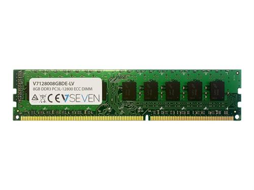 V7 V7128008GBDE-LV V7 8GB DDR3 PC3L_12800 _ 1600MHZ ECC DIMM Module de mémoire _ V7128008GBDE-LV