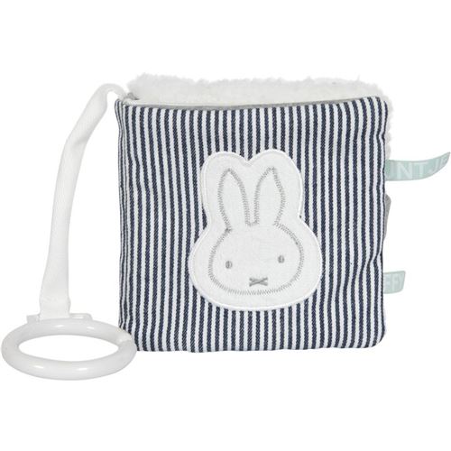 nijntje buggy livret - ABCsérie peluche junior 10 cm blanc/bleu