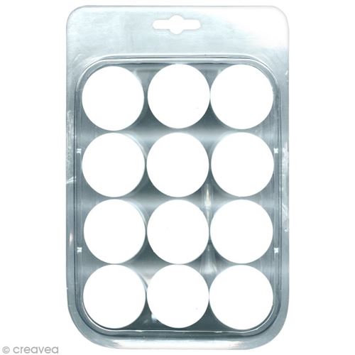 Kit de 12 pots gradués avec couvercle 30 ml + 1 pipette.