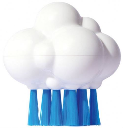 brosse Plui Cloudy Brush blanc 6,5 x 7 cm