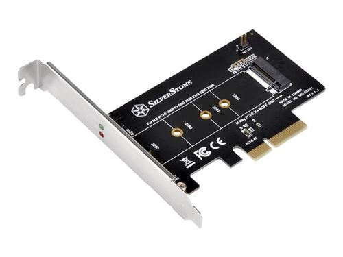 SilverStone SST-ECM21 - SuperSpeed Carte PCI-E Express x4 vers M.2 (NGFF)