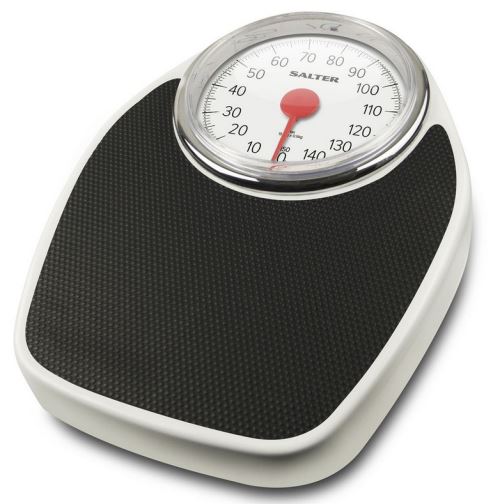 pèse-personne mécanique 150kg 500g noir - sa191whkr