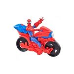 Figurine Spider-Man Titan 30 cm avec sa moto
