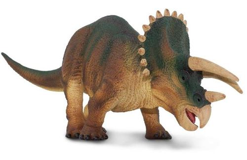 Safari jouer l'animal dinosaure tricératops junior 20,5 cm marron
