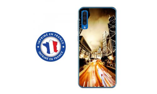 Coque souple pour Samsung Galaxy A50 avec impression Motifs Night Street