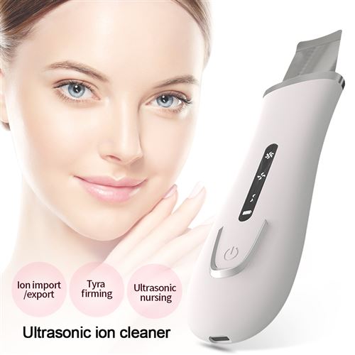 Ultrasonique Facial électrodynamique Réduisent Des Rides Enlèvent Le Levage De Blanchiment De Points Noirs De Saleté