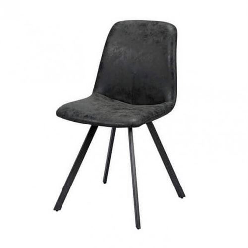 Chaise de repas anthracite vieilli