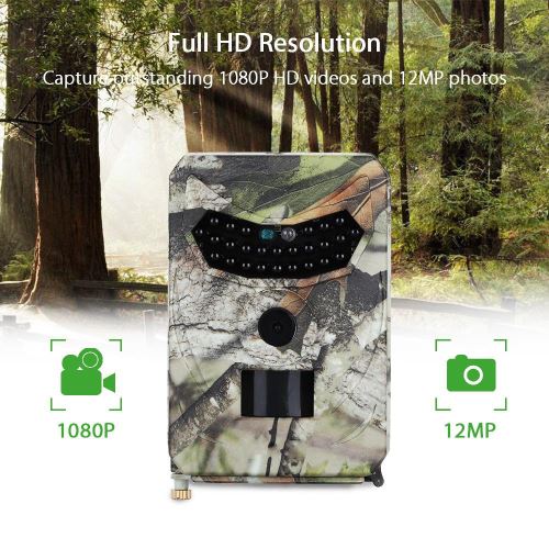 Caméra de chasse 12MP photo Night Trap Vision Trail Caméra 1080P Scout sauvage Hunter LLY81022103