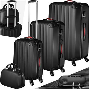 TecTake Set de 4 valises PUCCI - noir - Set de 4 valises et plus - Achat &  prix