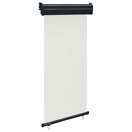 vidaXL Auvent latéral de balcon 100x250 cm Crème