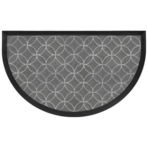 Tapis demi-lune - L 75 x H 45 cm - Emilio Gris