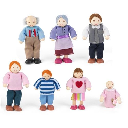 KidKraft - Doll Family of 7 - Caucasian