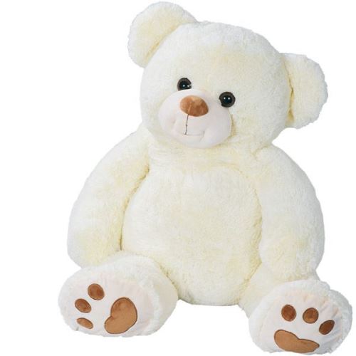 Peluche geante ours blanc 1 metre - teddy - 2732