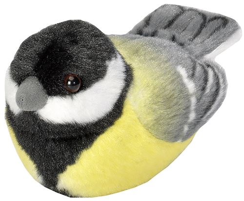 Peluche sonore Mésange charbonnière