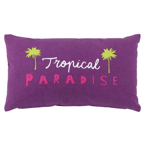 Coussin 30x50 Pacifique Tropical prune