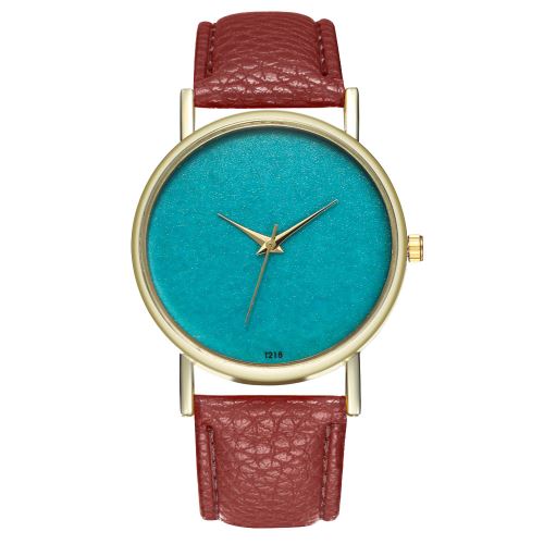 Star Tea Plateau Montre Minimaliste Montre Pour Femme Tendance En Cuir Bracelet À Quartz Montre Homme T218-Acafé