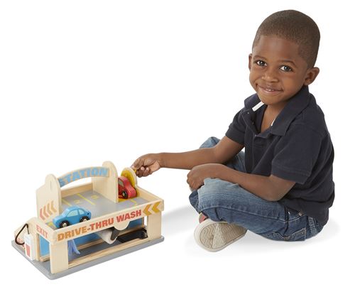 Station Service Avec Garage Melissa et Doug Garage jouet Achat prix fnac