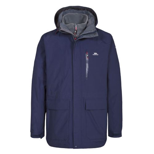 Trespass - Veste imperméable 3 en 1 EDGEWATER II - Homme (S) (Bleu marine) - UTTP3772