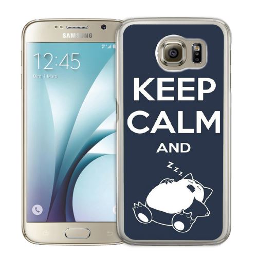 Coque pour Samsung Galaxy S7 pokémon ronflex keep calm