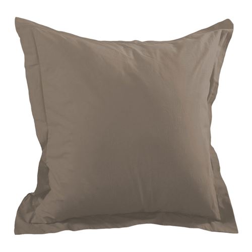 Stof Une Taie d'oreiller taupe en coton 65 x 65 cm