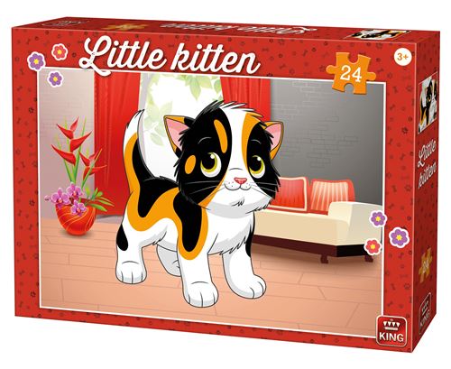 King casse-tête pour enfants Little Kitten At Home 24 pièces