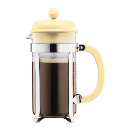 bodum caffettiera cafetiere a piston - 8 tasses - 1 l - jaune pastel