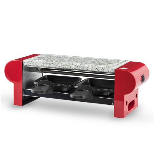H.koenig rp2 appareil à raclette/pierre à griller rouge
