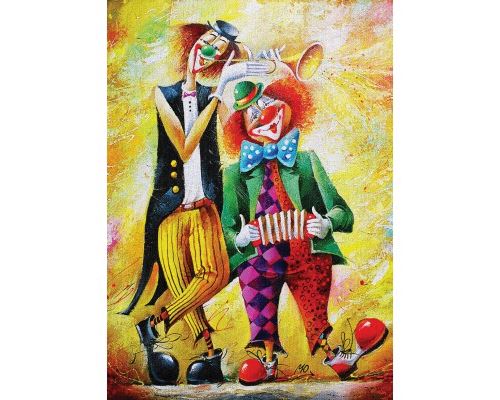 Puzzle 500 Pièces : Drôles de Clowns, Art Puzzle