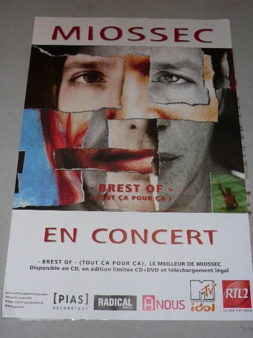 MIOSSEC - 70x100 cm - AFFICHE / POSTER