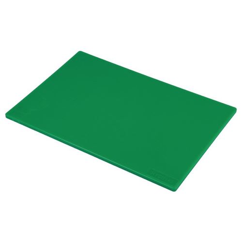 Planche à Découper Polyéthylène 450 x 300 x 12 mm Couleur Vert - Hygiplas - - Polyéthylène 450x300x10mm