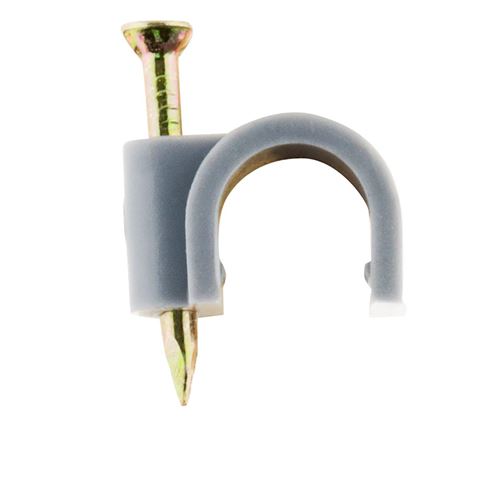 Zenitech Gris - Lot De 100 Crochets De Fixation Ø10mm