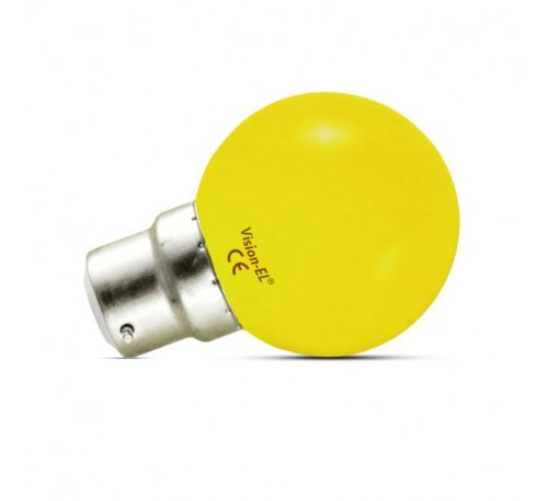 Ampoule LED B22 - Bulb - 1W - Jaune