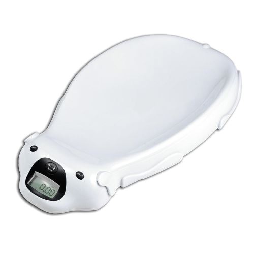 Todeco - Pèse Bébé, Balance Éléctrique pour Bébé, Blanc, Dimensions: 65,4 x 33,2 x 11,6 cm