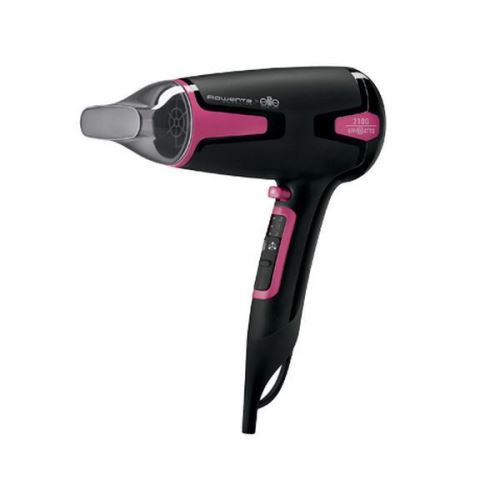 Sèche-cheveux 1700W Noir, Rose - Soins du cheveux sechage rapide Fonction Air frais et Fonction Ionique
