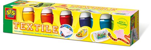SES Creative - Peinture textile moderne - 6 pots de 50 ml : Tendance