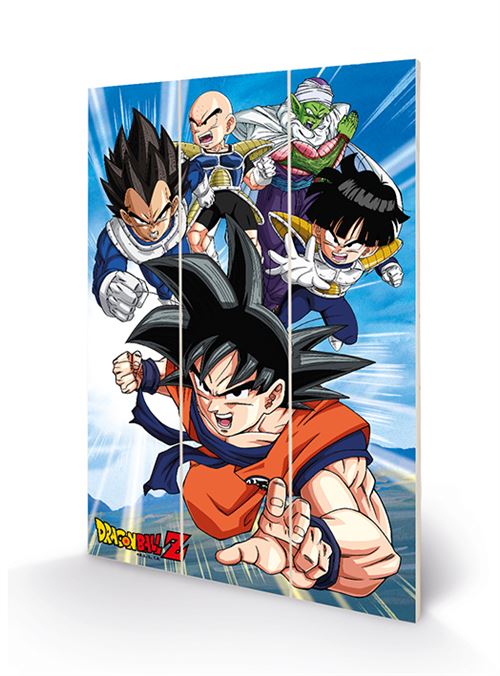 DRAGON BALL Z - Heroes - Impression sur bois 20x29.5