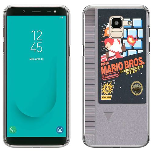 Coque pour Samsung Galaxy J6 -  Nintendo Nes Cartouche Mario Bros