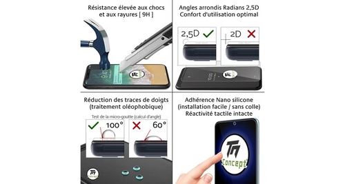 Vitre de protection en verre trempé Apple iPhone 13 Pro - TM Concept®