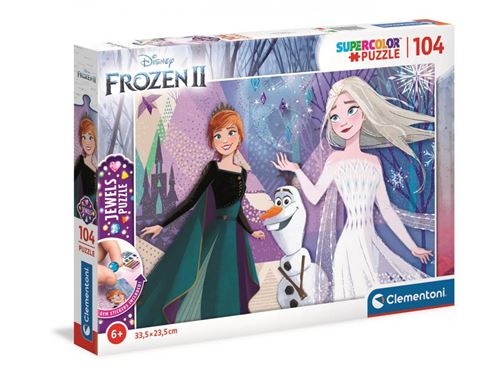 Clementoni - Puzzle La Reine des Neiges 2 -104 pièces