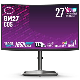 Ecran COOLER MASTER GM27-CQS 27' CURVE QHD 170HzOC VA 0.5ms FreeSync - 1